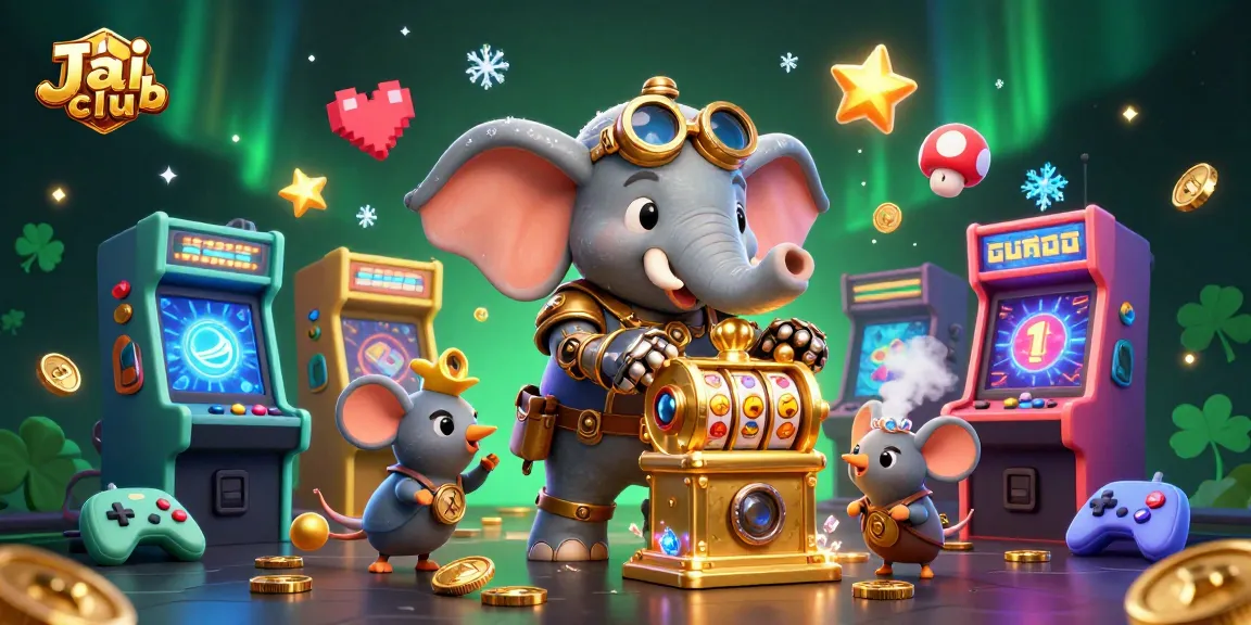 Engage with exciting slot games on Jai club, featuring vibrant 3D characters and colorful game elements.