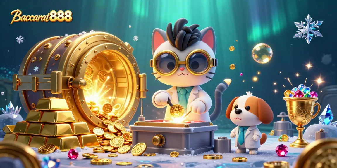 Engage in Baccarat888 excitement as cartoon characters unveil treasures and winning strategies.