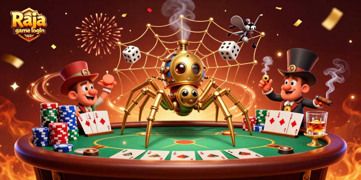 Enhance your gaming experience with Raja game login, featuring vivid, immersive casino elements.