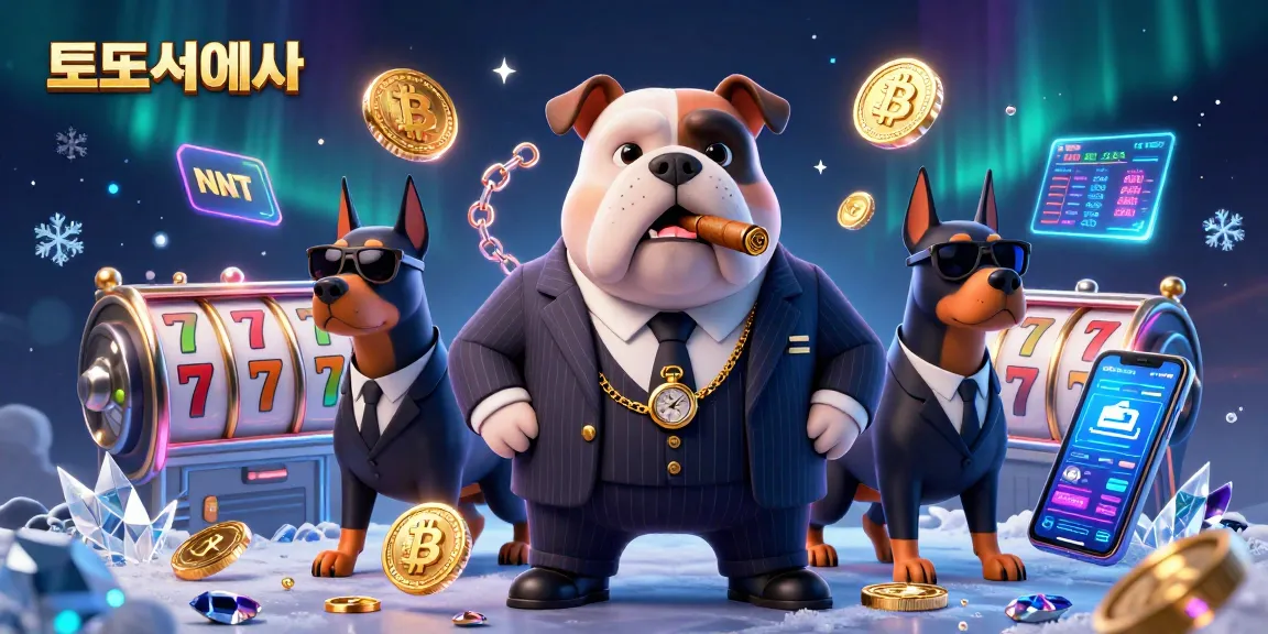 Experience top 토토사이트 with vibrant 3D casino elements amidst a mafia-themed illustration.