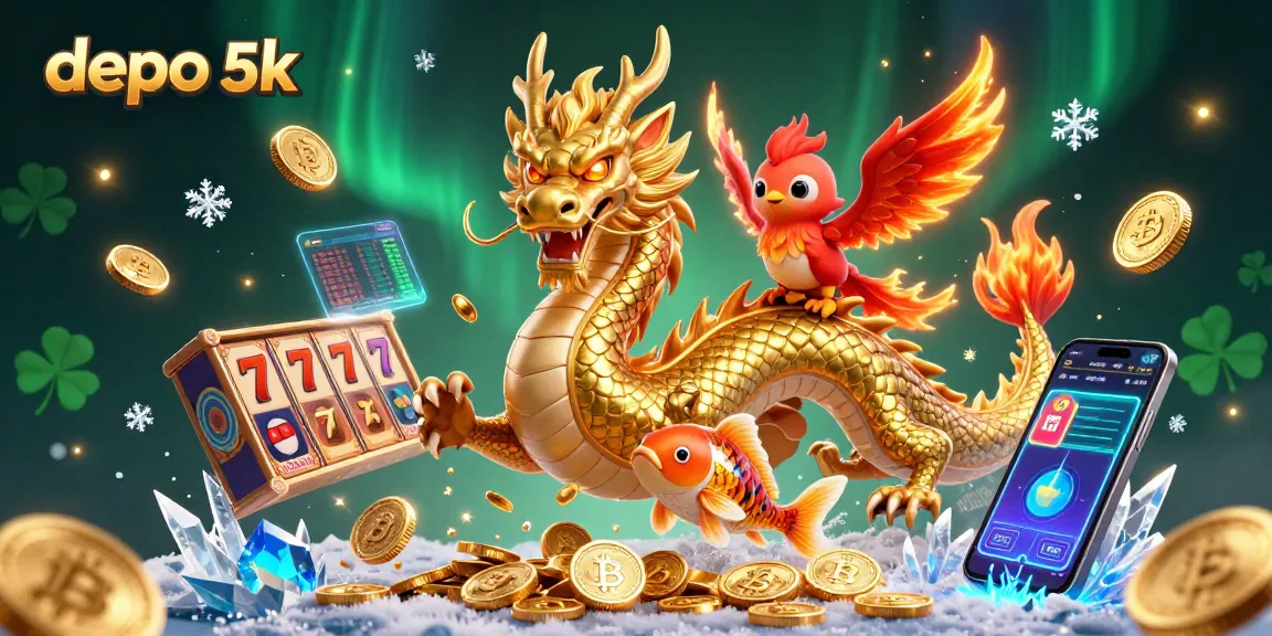 Experience thrilling gameplay with depo 5k in this vibrant 3D casino scene