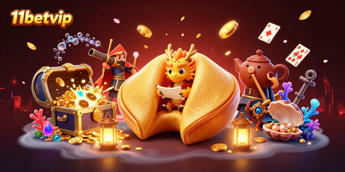 Join the action with 11betvip, unveiling treasures with wise characters in a bustling casino scene.